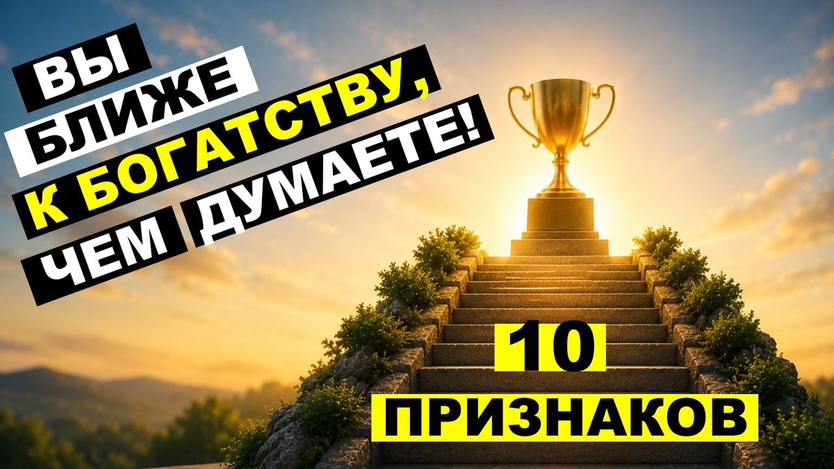  10 ПРИЗНАКОВ, что вы УСПЕШНО движетесь к своей ФИНАНСОВОЙ ЦЕЛИ.
