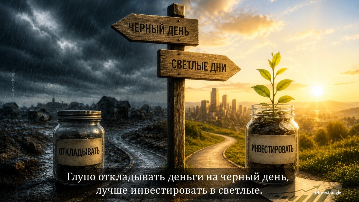 Откладывать на чёрный день или инвестировать в светлые?