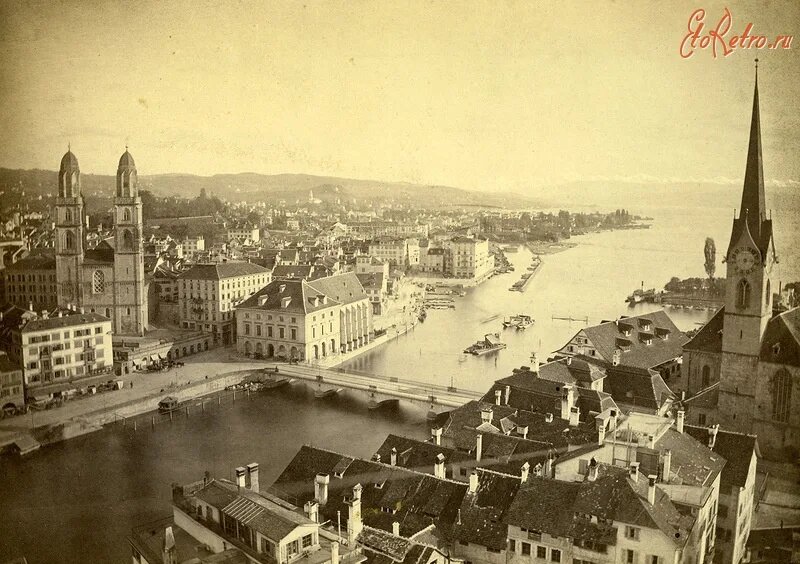 Город Женева, Швейцария 1930 - годы. фото из EtoRetro.ru