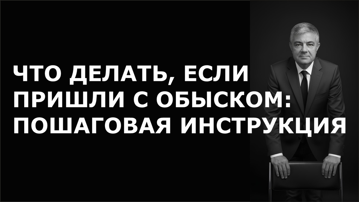 Статья: Что делать, если пришли с обыском: пошаговая инструкция. Адвокат Прус Дмиртий Владимирович
