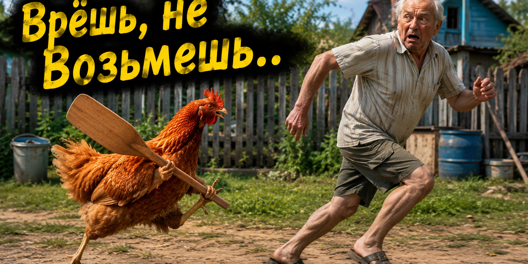 Куры соседа не давали спать. Замочил булку в спирте и накормил через забор