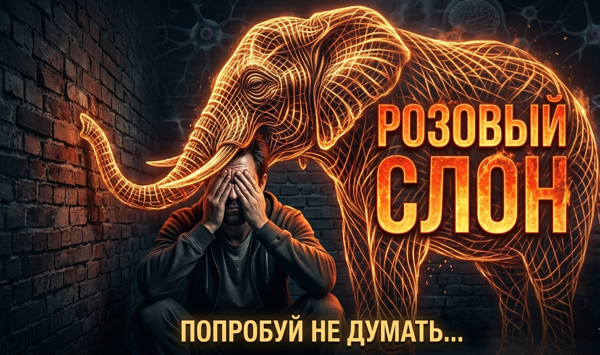 Визуализация розового слона: Эффект иронического процесса