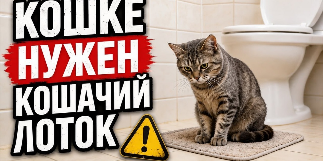 Унитаз - это мучение для кошки