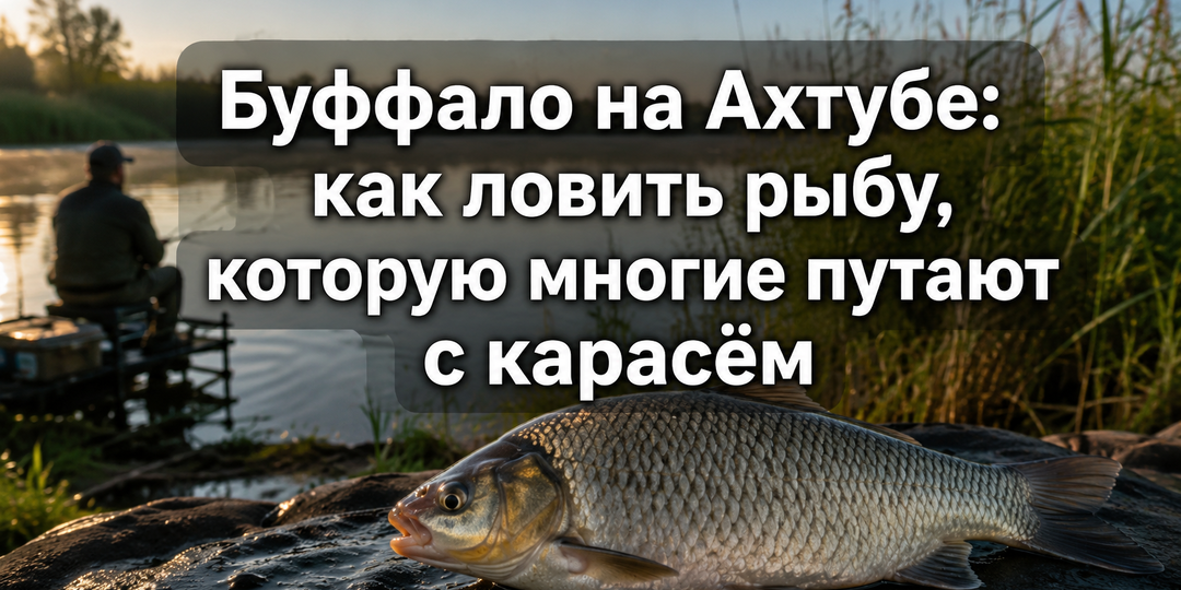 Буффало на Ахтубе: как ловить рыбу, которую многие путают с карасём