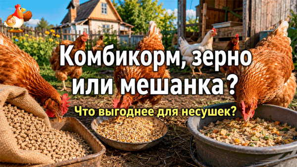 Комбикорм – зерно или мешанка? Что реально лучше для несушек, а что – просто привычка с ведром и надеждой 😮
