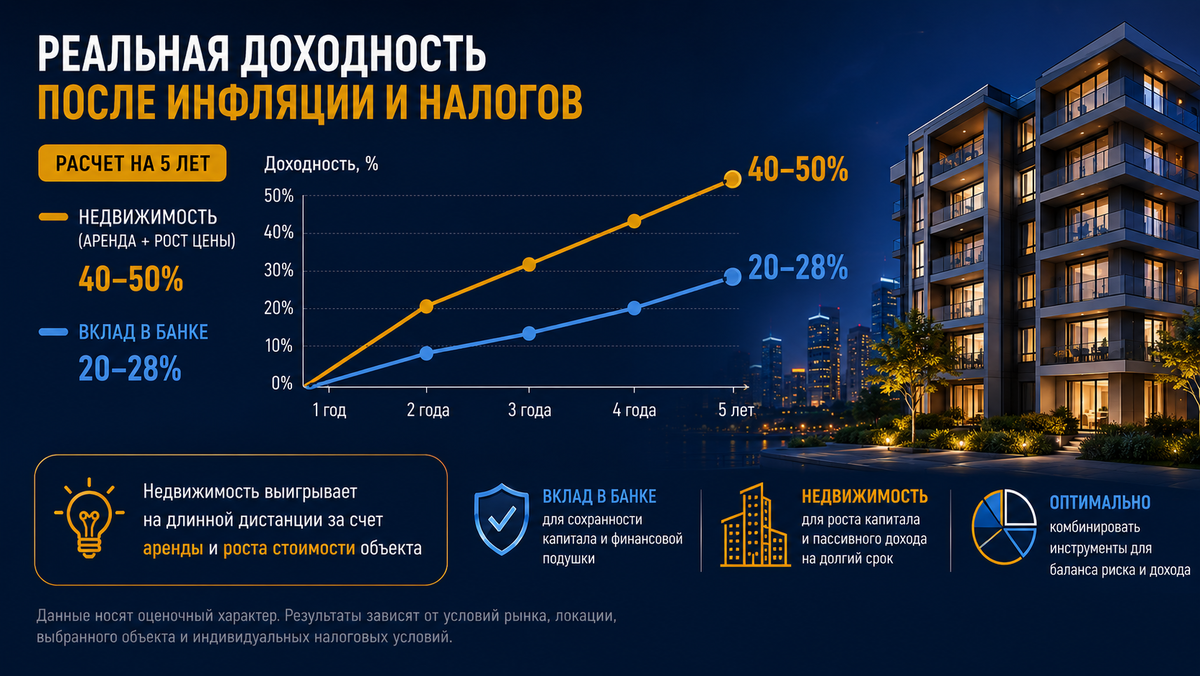 Реальная доходность после инфляции и налогов