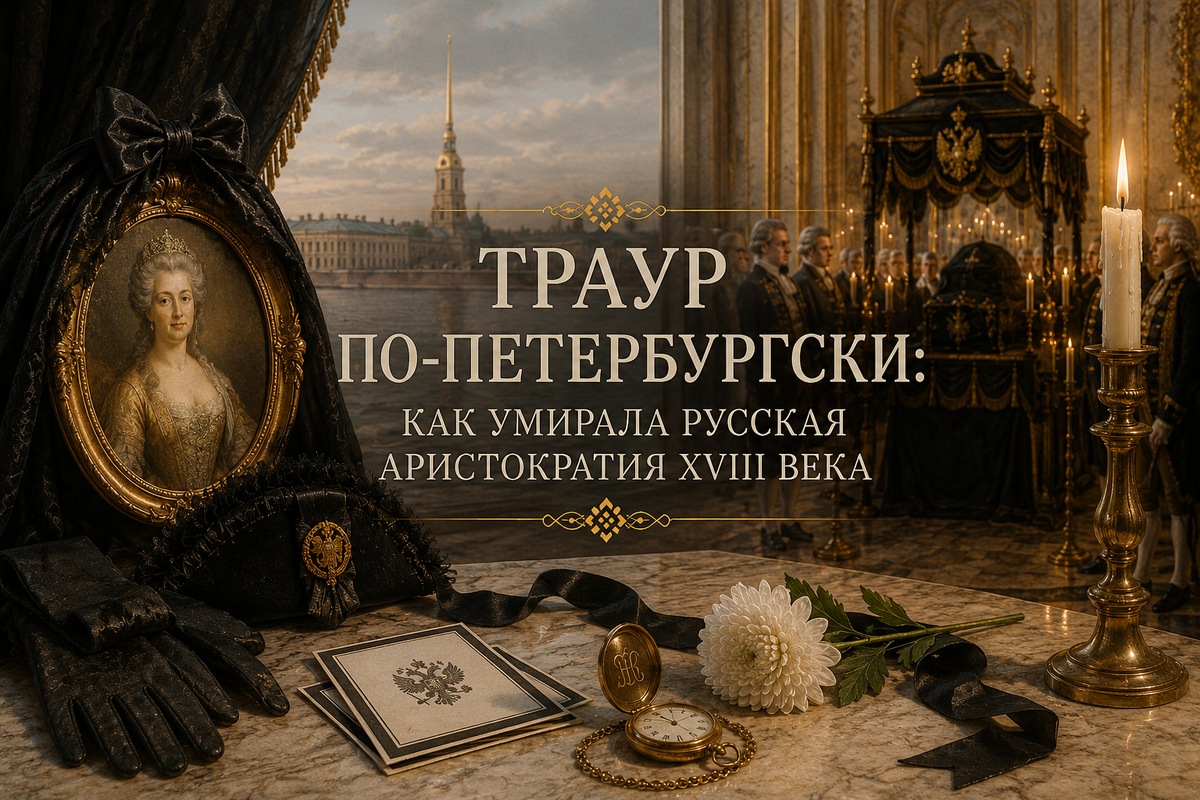 После реформ Петра I похороны русской знати превратились в сложный церемониал, где траур, статус и европейский этикет были неотделимы друг от друга