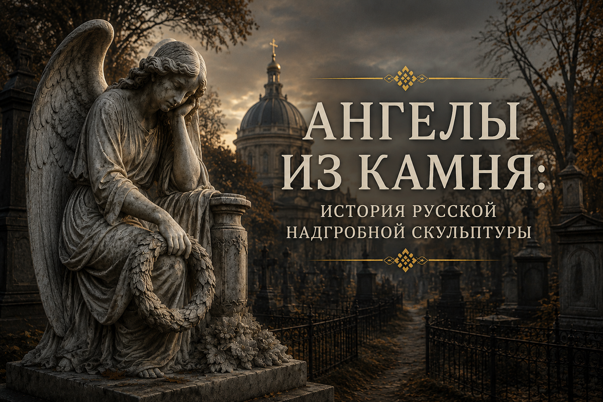 Мраморные ангелы, плакальщицы и надгробные фигуры XIX века превратили русские кладбища в настоящие музеи под открытым небом