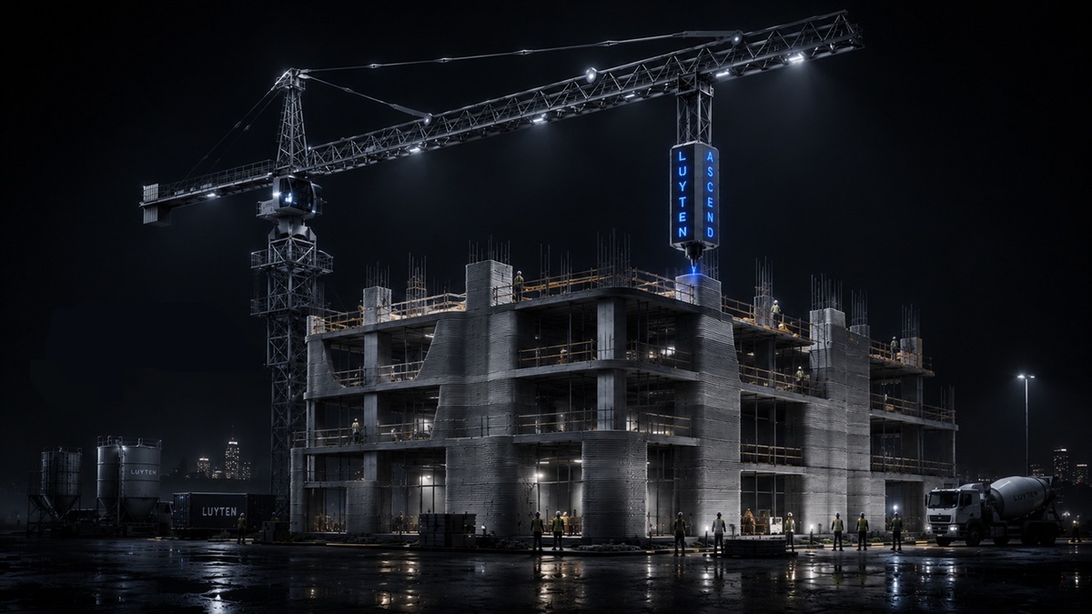 3D-принтер для строительства башенных кранов серии ASCEND.     Luyten