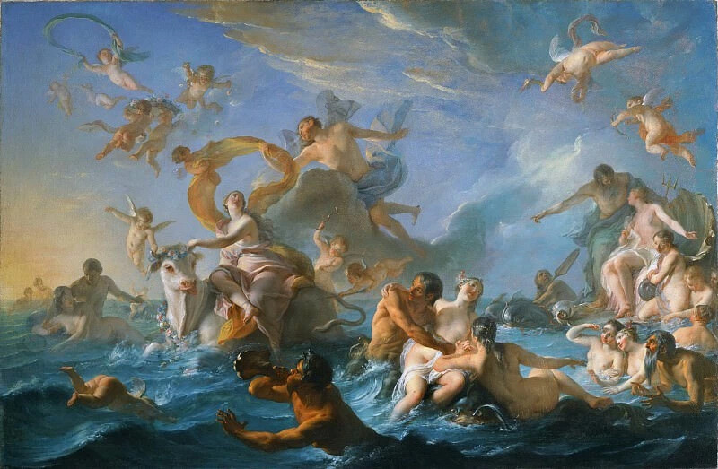     Ноэль-Никола Куапель. Похищение Европы. 1727