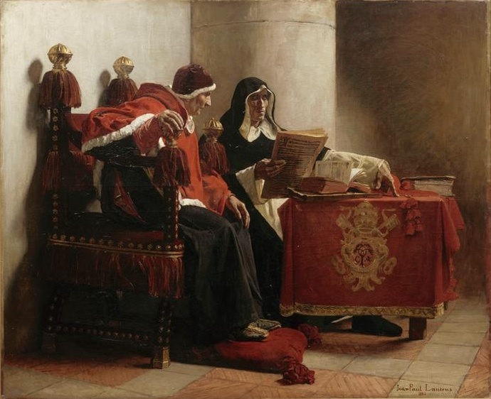     Жан-Поль Лоран. Папа и инквизитор. 1882