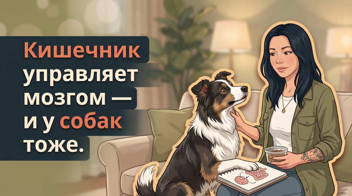    Анна объясняет, как микробиом собаки связан с её мозгом и поведением. Анна Марковская