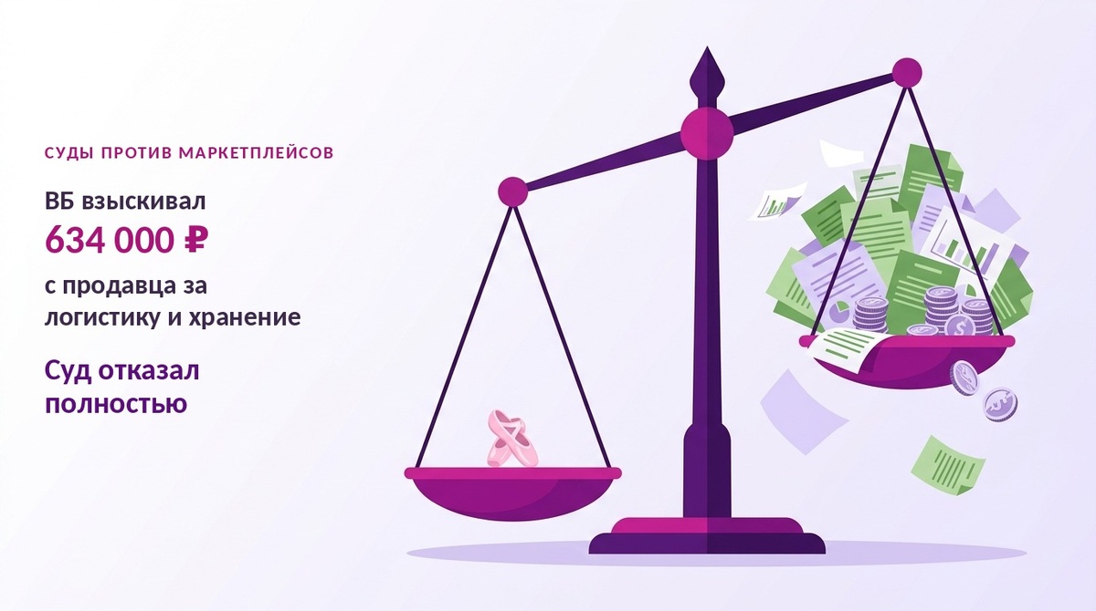 ВБ начислил логистику и хранение с коэффициентом до ×15 за якобы незаполненные габариты. Разбираю, за счёт каких аргументов удалось добиться отказа в иске.