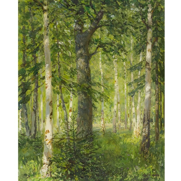 Яков Хаимов. Июнь. 1960-е. Картон, масло. 50 х 40. Частное собрание