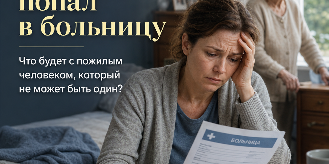 Если ухаживающий попал в больницу: что будет с пожилым человеком, который не может быть один?