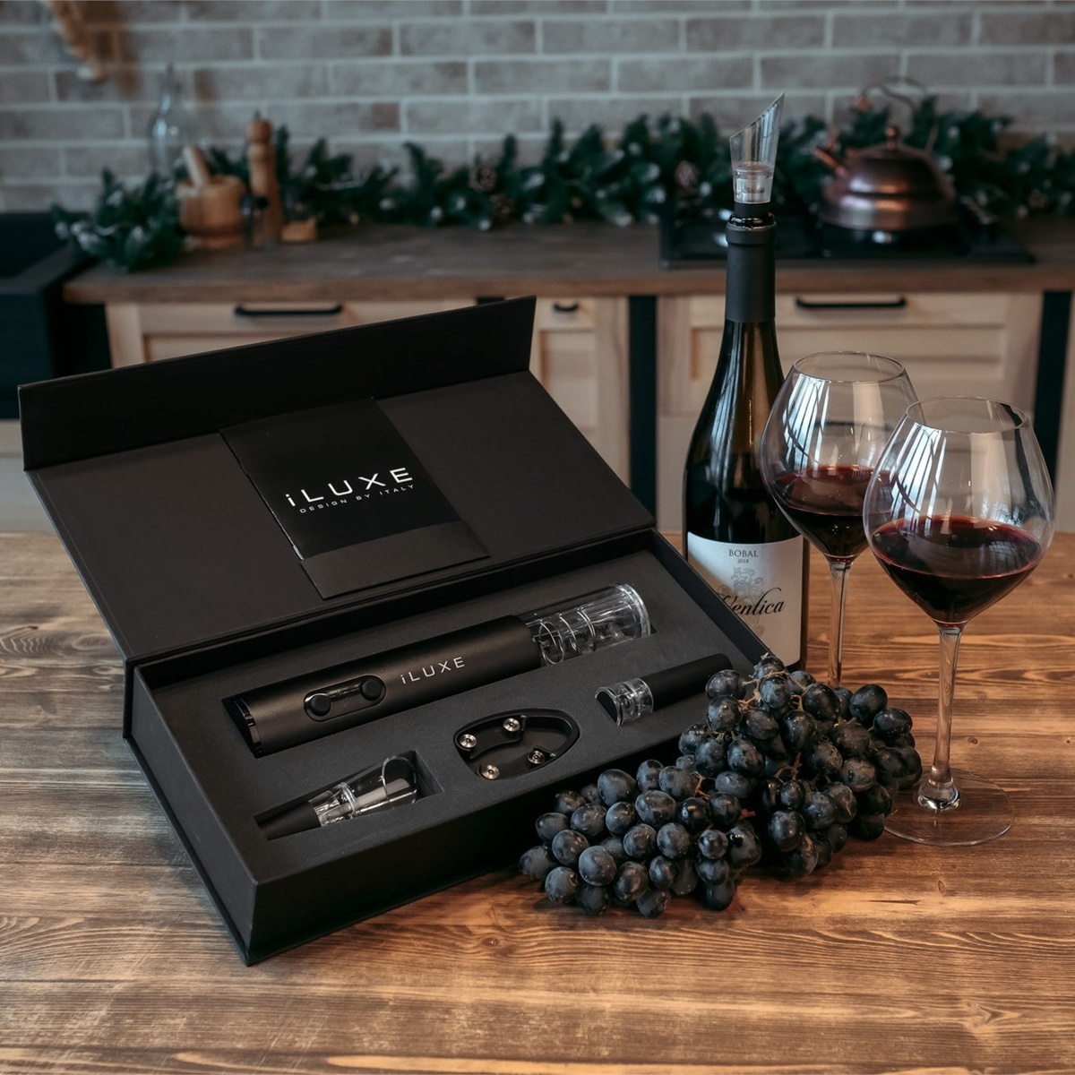 Подарочный набор сомелье iLUXE Prestige Jet Black