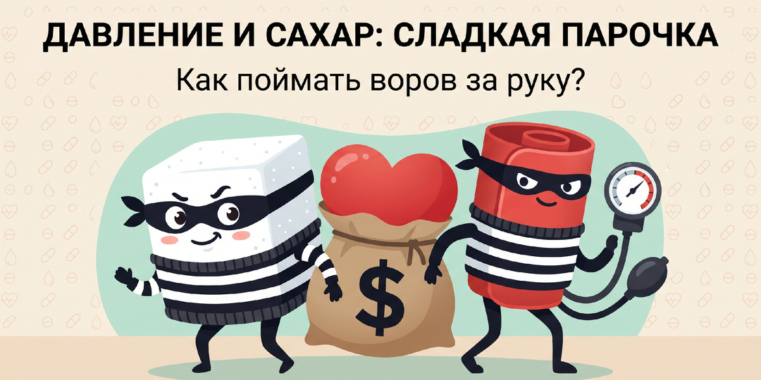 Давление и сахар — «сладкая парочка», которая обчищает ваше здоровье до нитки. Как поймать воров за руку и обезвредить?