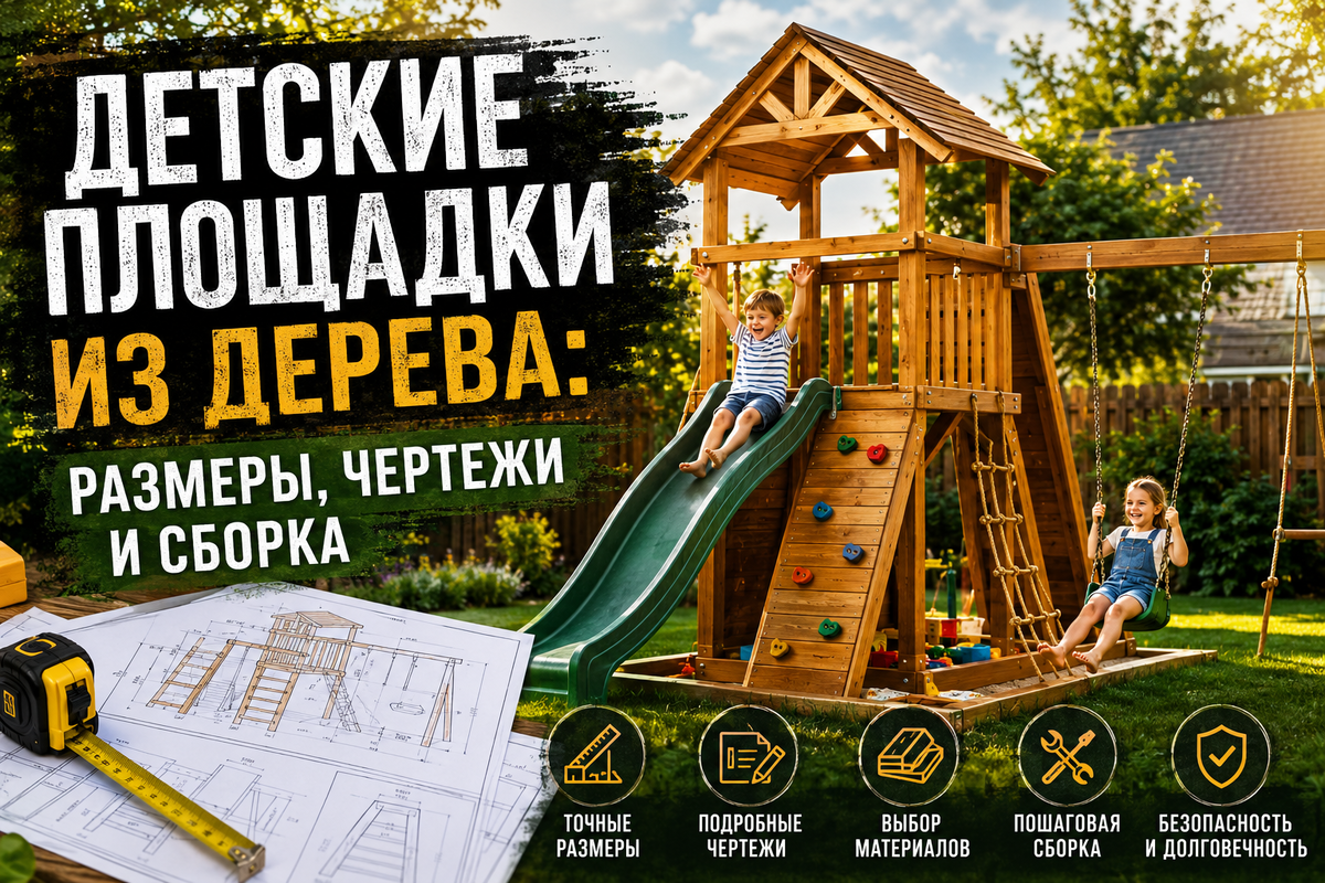Детские площадки из дерева