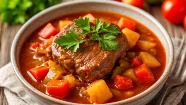 мясо с овощами
