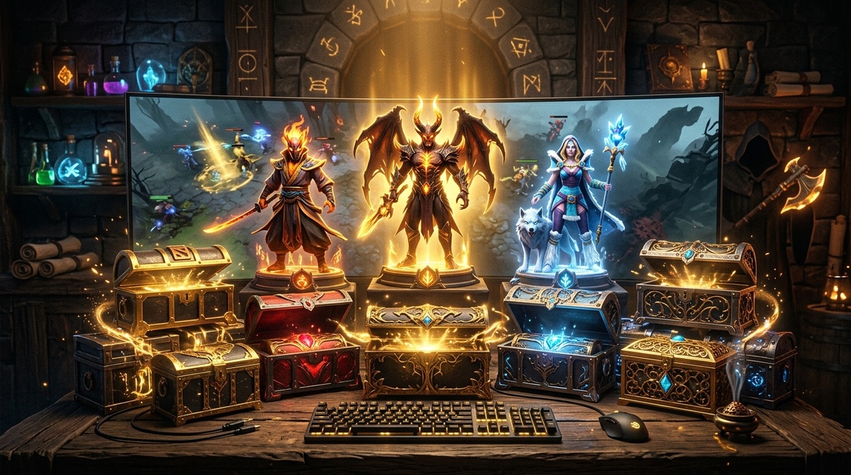    Полный гайд по кейсам Dota 2: вход, пополнение, вывод скинов в Steam и безопасность. EPIC LOOT