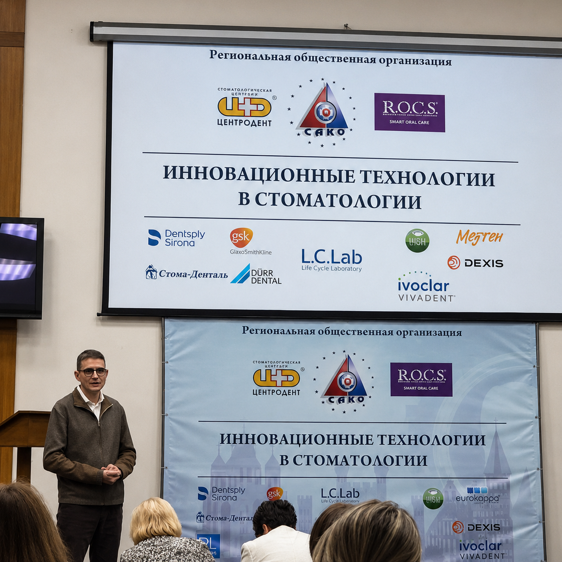 Основатель Центра имплантации зубов «Атлант» представил коллегам современные подходы к воспалению и регенерации в челюстно-лицевой хирургии.
