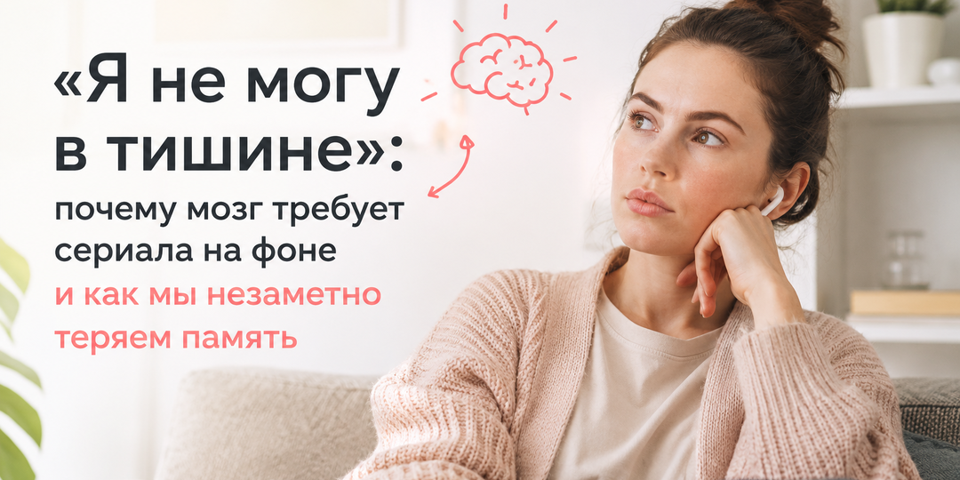 Почему мозг требует сериала на фоне и как мы хуже запоминаем из-за этого
