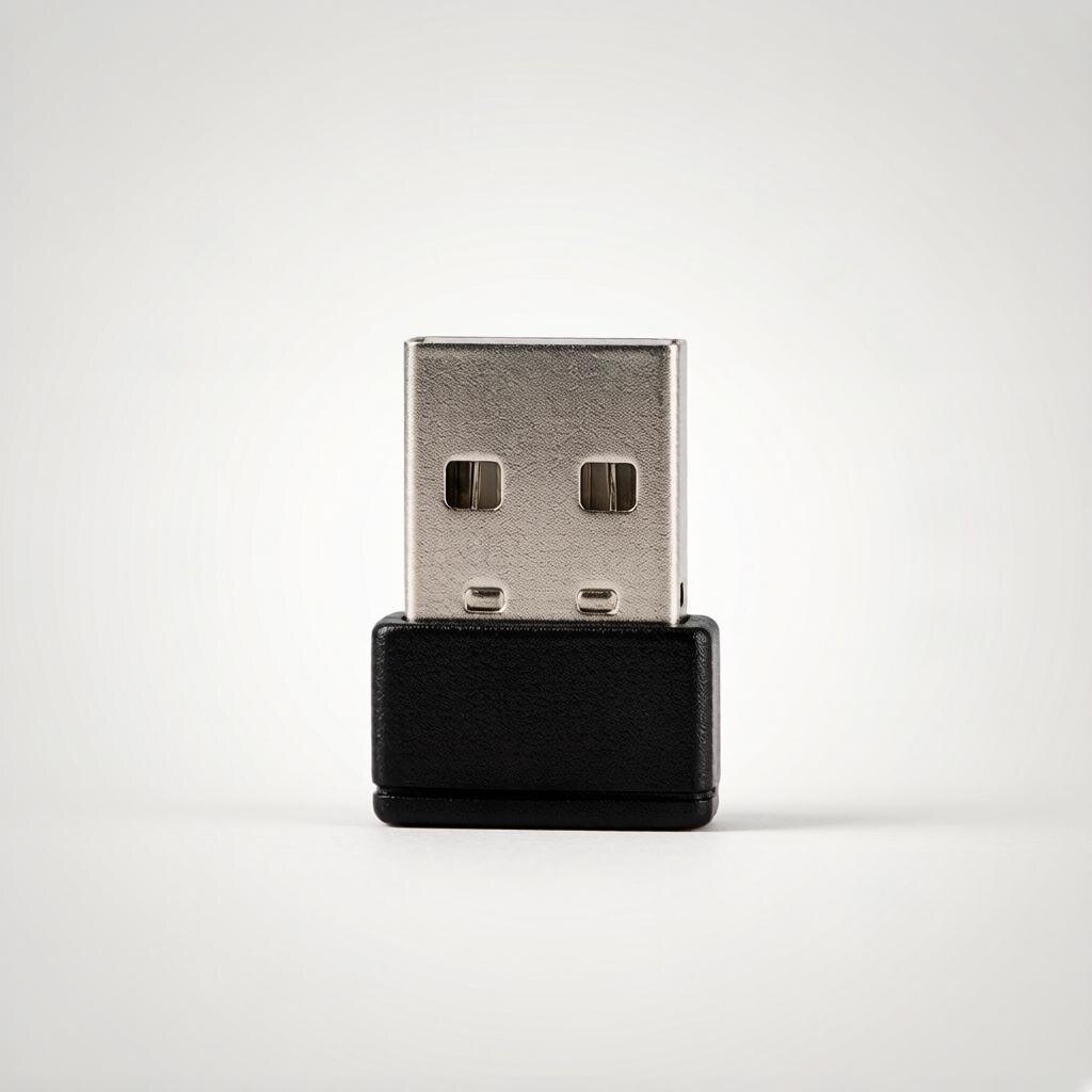 Компактный USB‑A адаптер — надёжный выбор для базовых задач: подключения мыши, клавиатуры или старых наушников. Дальность до 10 метров, умеренное энергопотребление.