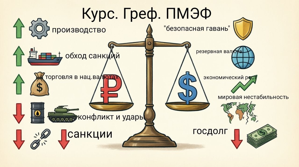 Факторы, влияющие на каждую из валют.