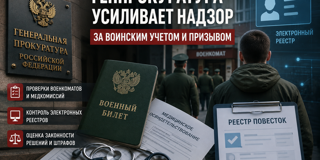 Генпрокуратура усиливает контроль за призывом и воинским учётом: что это значит для призывников в 2026 году