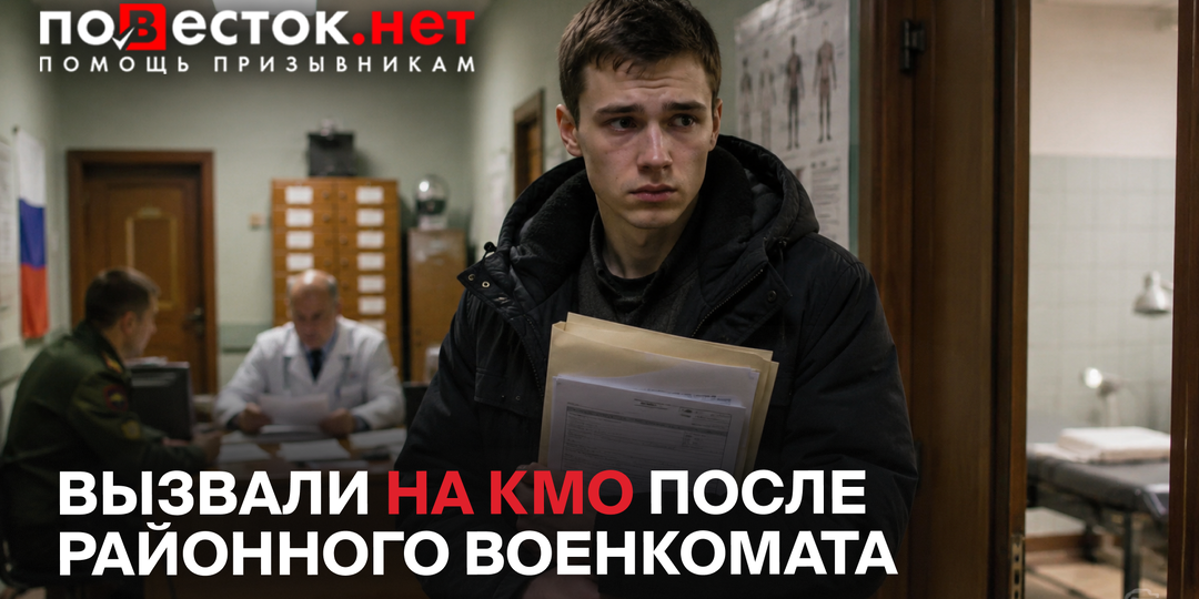 Вызвали на КМО после районного военкомата: это уже риск призыва или обычная проверка?