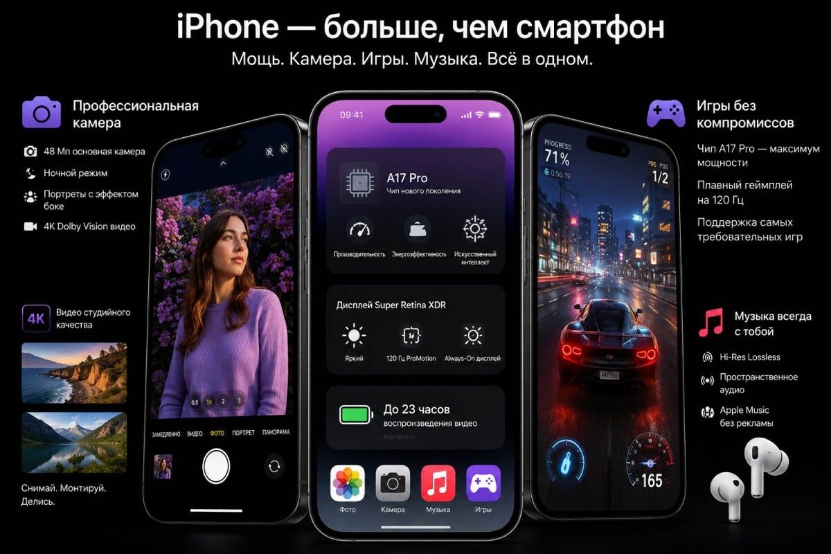 Самые свежие смартфоны дольше получают обновления и остаются актуальными. Источник: нейросеть📷
