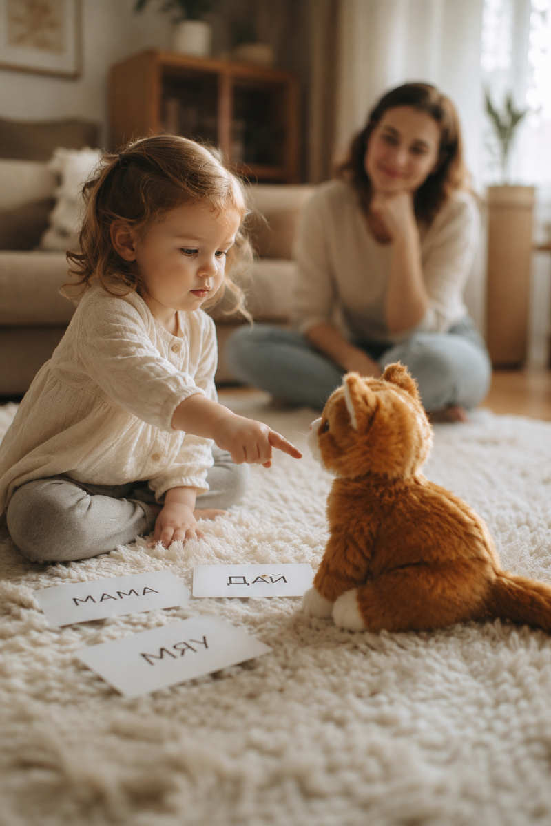 Что считать словами у ребенка 1-3 лет?