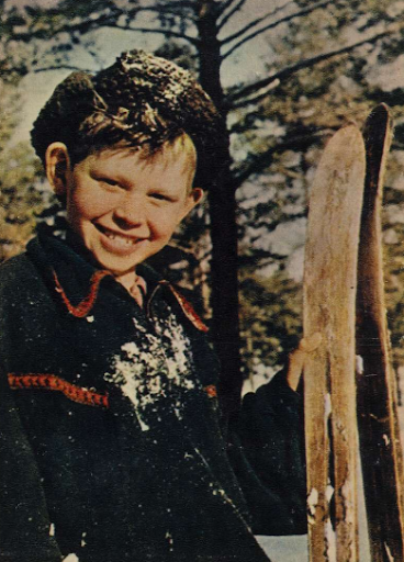 Лев Бородулин. Юный лыжник. 1958 / Фотография с официального сайта музейно-выставочного центра «Росфото»
