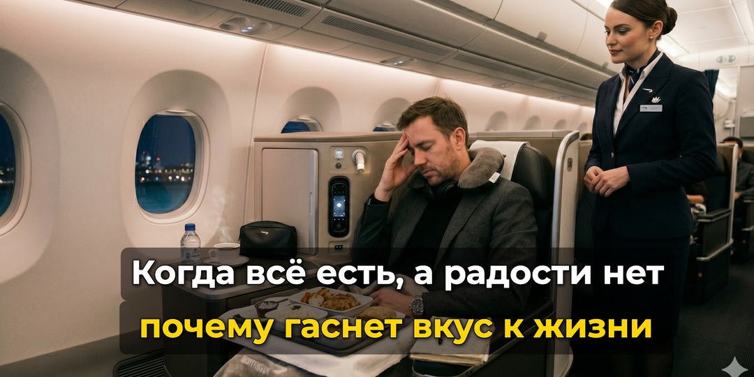 Когда всё есть, а радости нет: почему гаснет вкус к жизни
