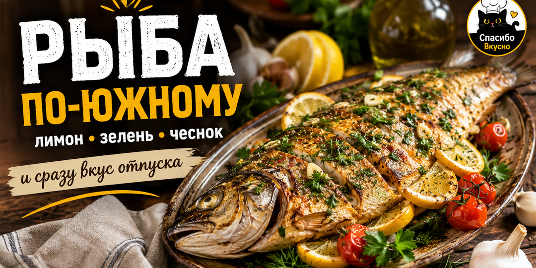 Рыба по-южному: лимон, зелень, чеснок — и сразу вкус отпуска