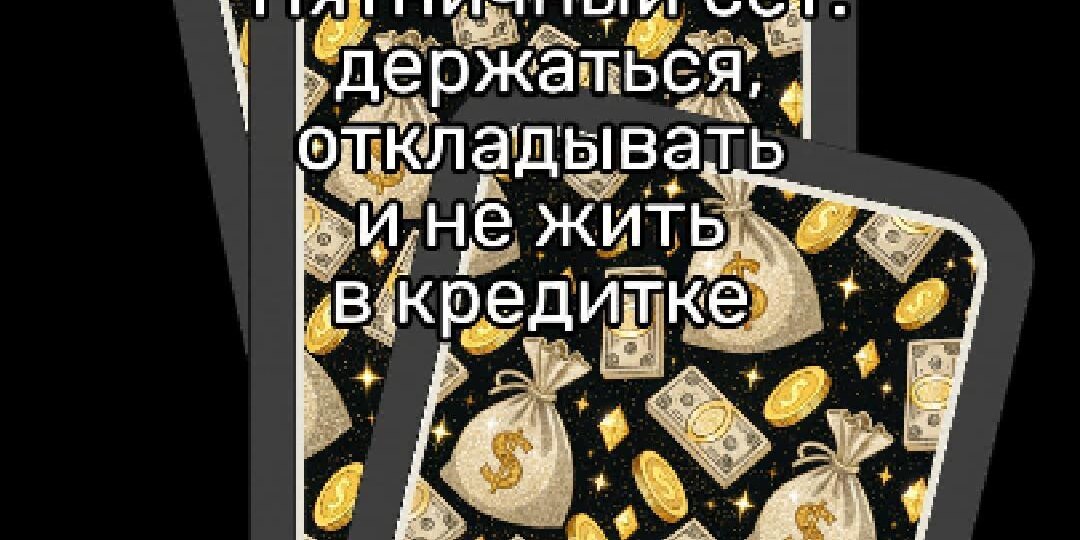 💸 Пятничный сет: держаться, откладывать и не жить в кредитке