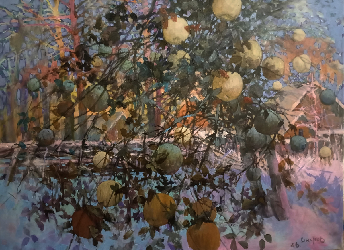 © Александр Вихров. Антоновка. Холст, акрил. 80х60. 2026.