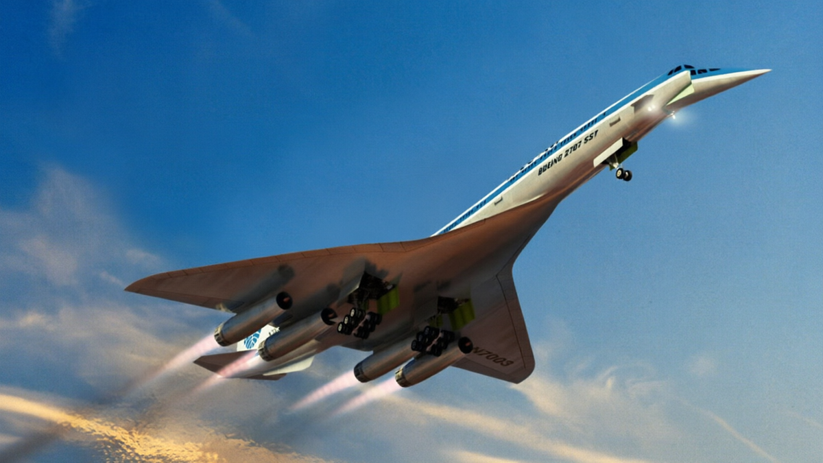 На фотографии: Boeing 2707 SST – сверхзвуковой пассажирский лайнер США. Источник фото: https://gradmsk.ru/images/video/c7/ff/c7ffb8ca5b4c346bc05968e4baa99e7b.jpg
