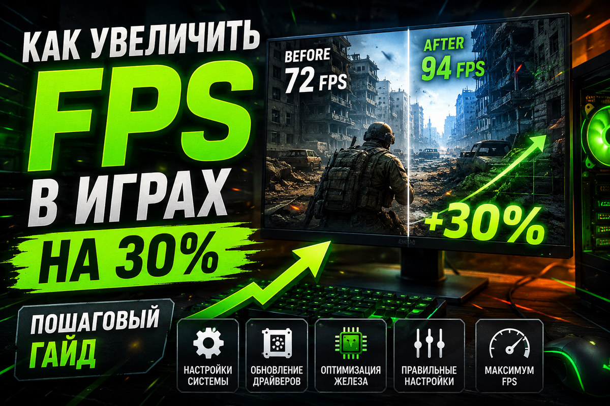 Как увеличить FPS в играх на 30% пошаговый гайд, который реально работает
