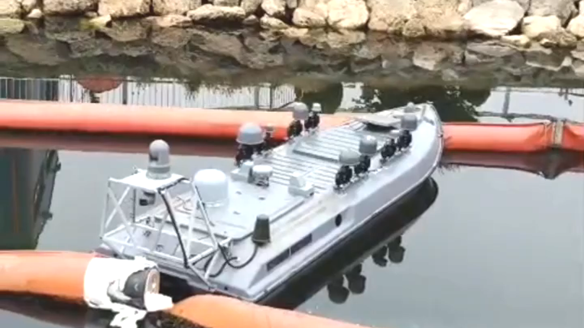 Украинский морской дрон взорвался в румынском порту в Констанце