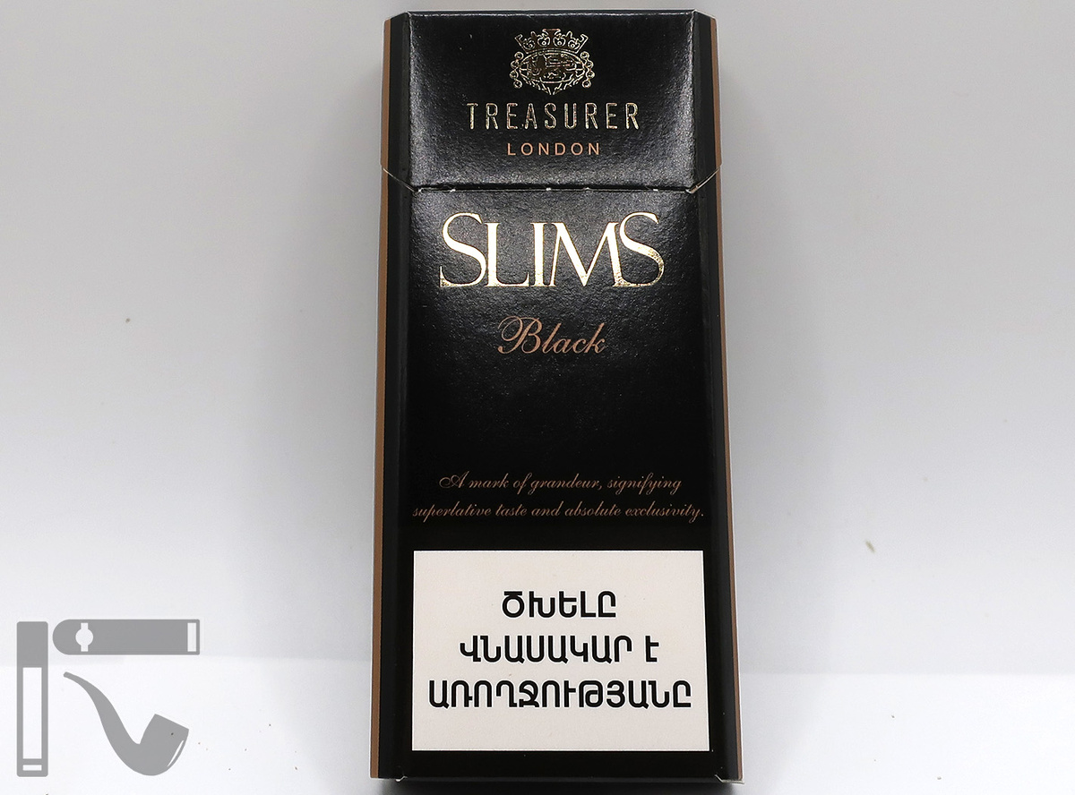 Сигареты Treasurer Slims Black. Фото: © канал "Уголок Курильщика"