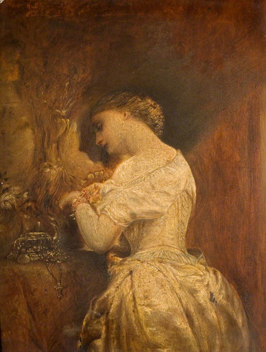 Джон Калкотт Хорсли (1817–1903) — «Дама с зеркалом» — OP897 — Художественная галерея Вулверхэмптона