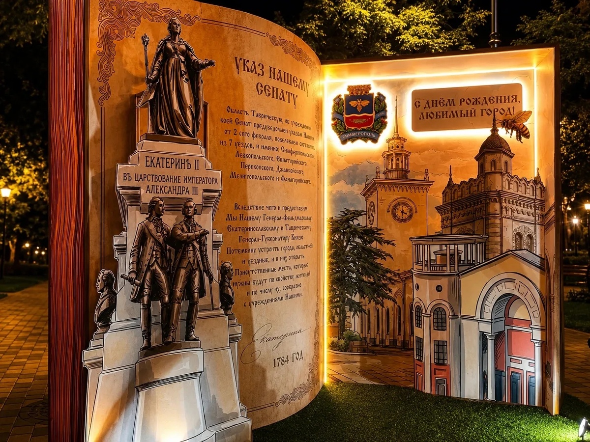 Инсталляция ко Дню города в Симферополе // Фото со страницы администрации Симферополя в ВК