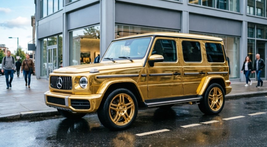 Золотой «Гелендваген» от Mansory