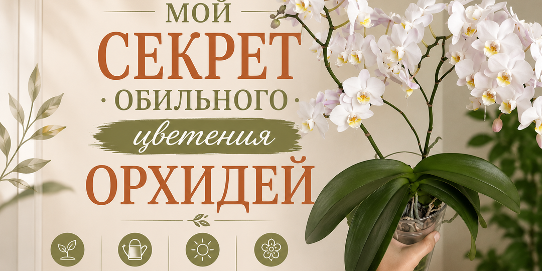 Мой секрет обильного цветения орхидей