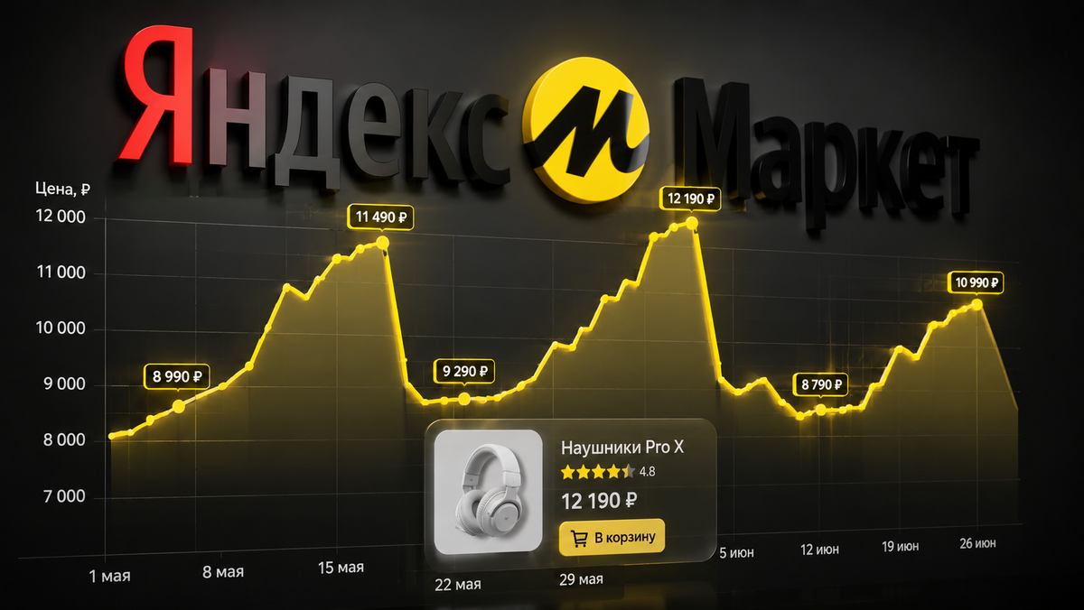 динамика цен на Яндекс Маркете