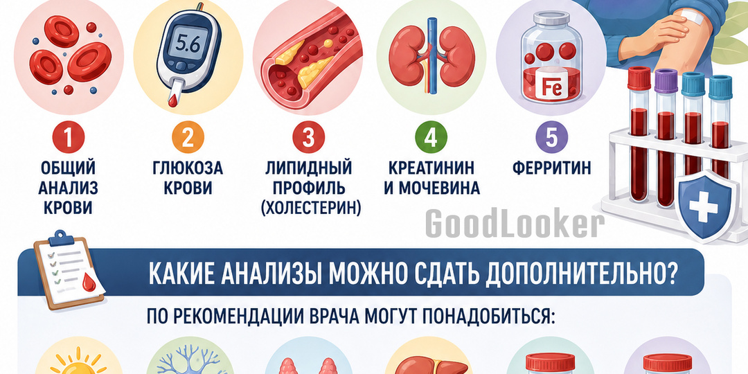 🩸 5 анализов крови, которые стоит сдавать раз в год после 50 лет (даже если ничего не болит)