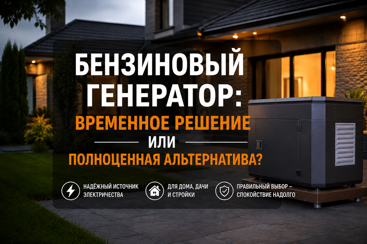 Бензиновые генераторы в кожухе для дома
