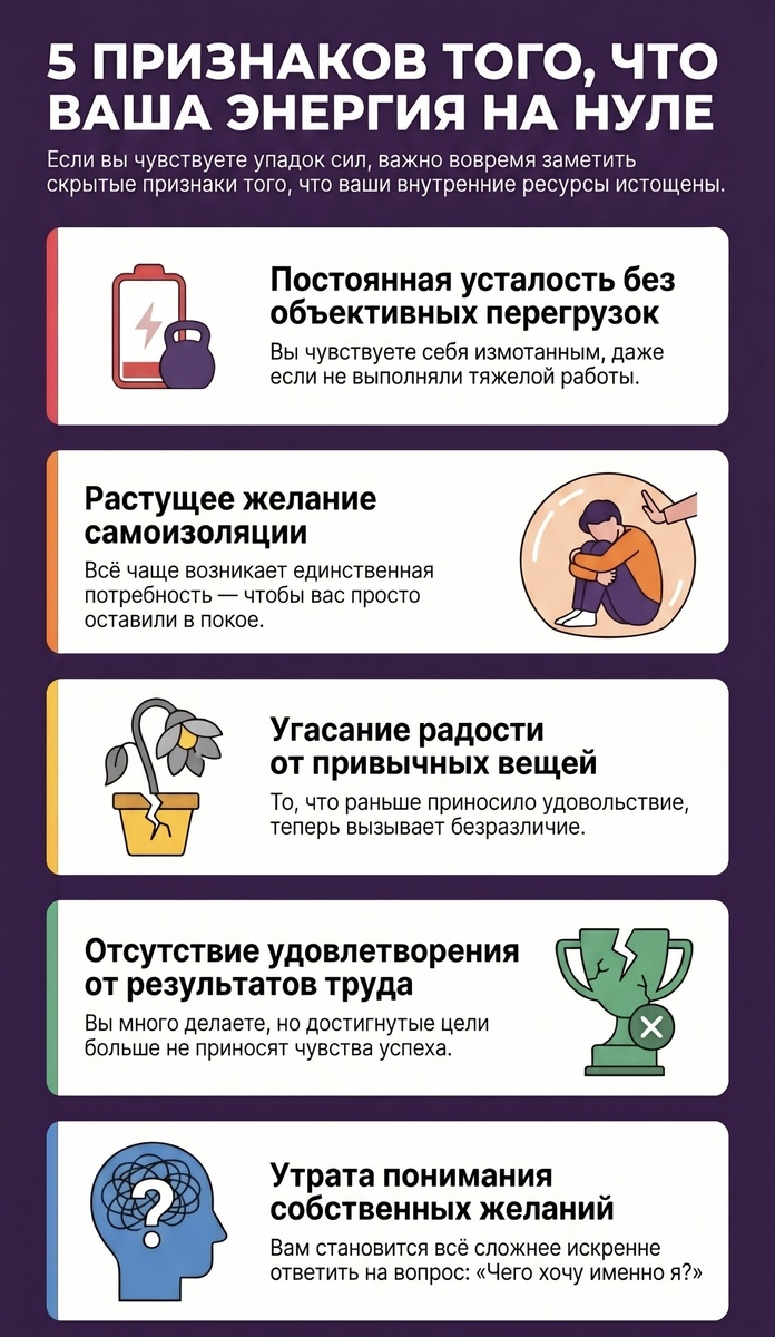 Ответьте себе честно. Считайте ответы «ДА»