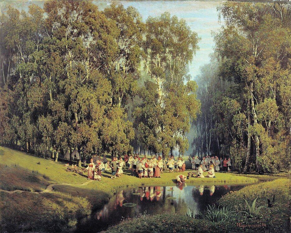 "Троицын день". 1884 Холст, масло. 66 x 82 см Национальный художественный музей Республики Беларусь, Минск